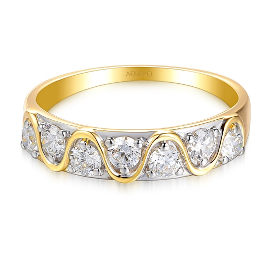 Pierścionek z diamentami laboratoryjnymi (R98878 Y LGD): 14