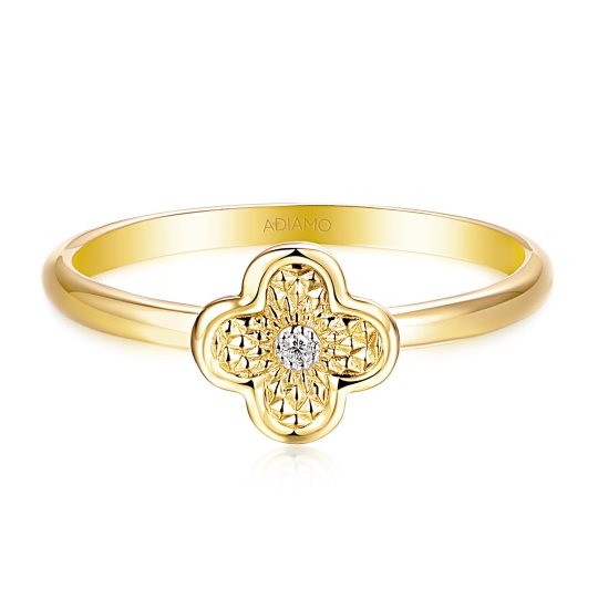 Pierścionek z diamentem (R98896 Y 0,01ct): 14