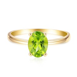 Pierścionek z perydotem (R43062 Y PT): 14 - zdjęcie: 3