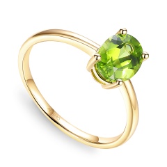 Pierścionek z perydotem (R43062 Y PT)