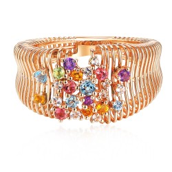 Pierścionek z kolorowymi kamieniami (R98869 R AM,BT,CT,PT,WT): 17 - zdjęcie: 4