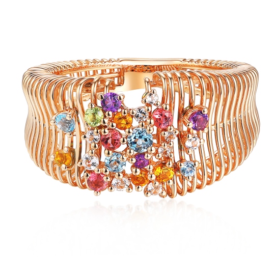 Pierścionek z kolorowymi kamieniami (R98869 R AM,BT,CT,PT,WT): 10