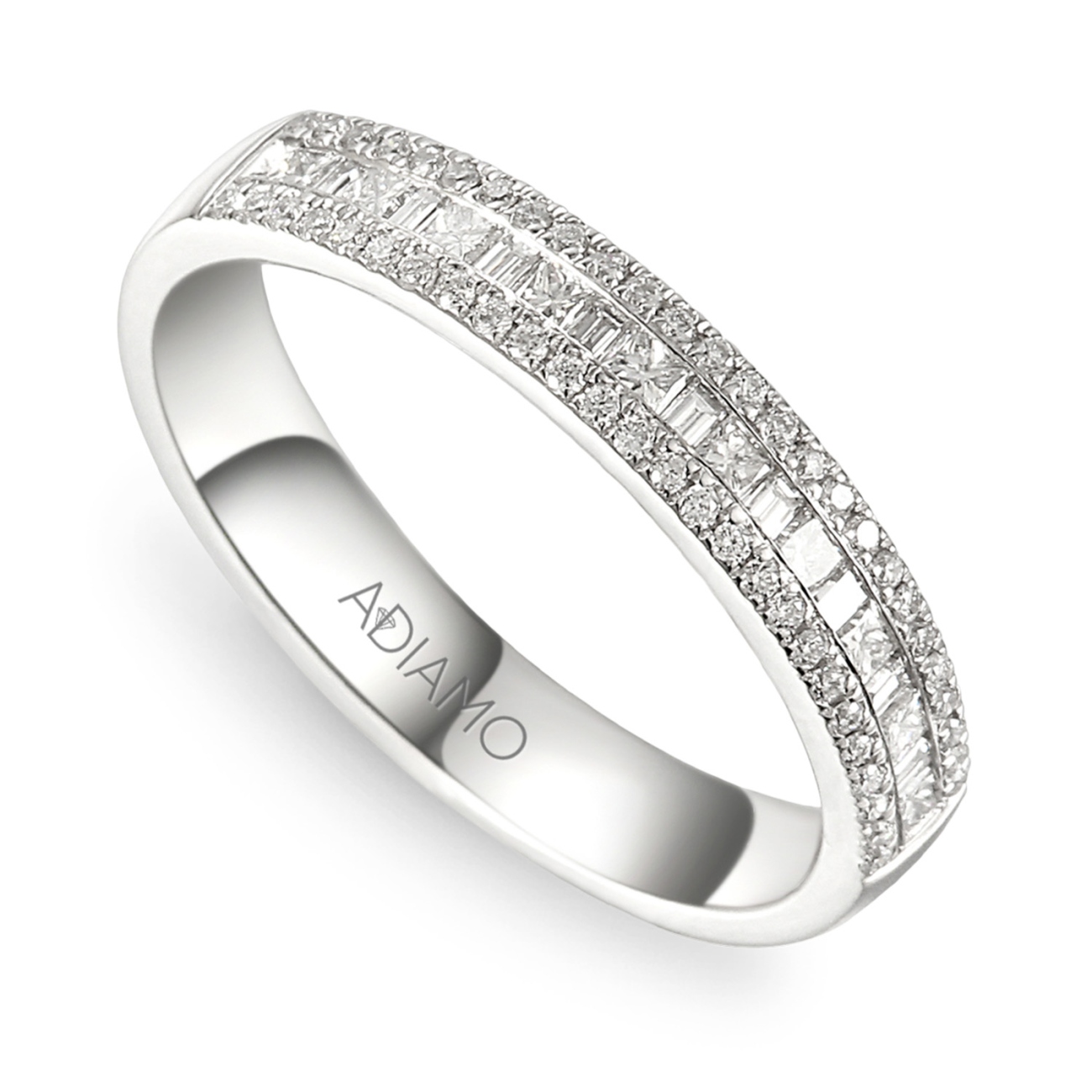 Pierścionek obrączkowy z diamentami (R46029 W): 10