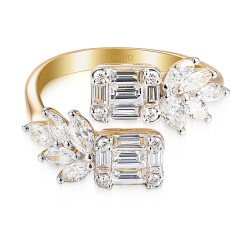 Pierścionek z diamentami laboratoryjnymi (R98876 Y LGD): 10 - zdjęcie: 4