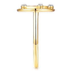 Pierścionek z czarnym agatem i diamentami (R98887 Y BAG): 10 - zdjęcie: 5