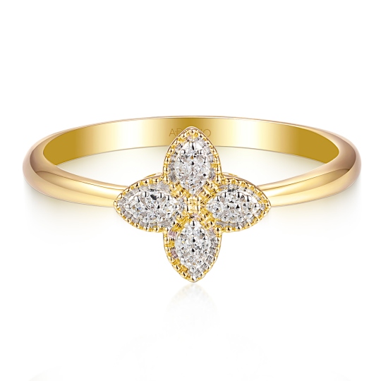 Pierścionek z diamentami (R98895 Y): 10