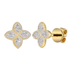 Kolczyki z diamentami (E98895 Y S )