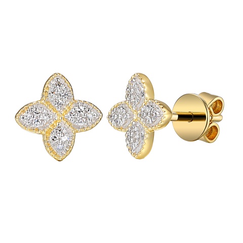 Kolczyki z diamentami (E98895 Y S )