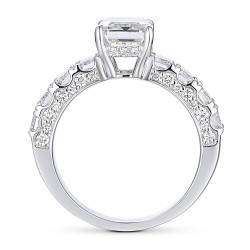 Pierścionek z diamentami laboratoryjnymi (R94454 W LGD): 10 - zdjęcie: 5