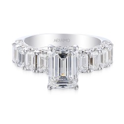 Pierścionek z diamentami laboratoryjnymi (R94454 W LGD): 10 - zdjęcie: 4