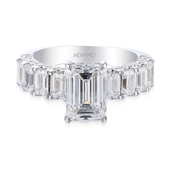 Pierścionek z diamentami laboratoryjnymi (R94454 W LGD): 10