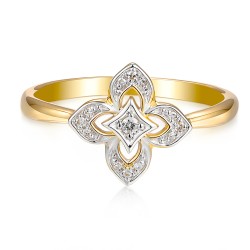 Pierścionek z diamentami (R98899 Y 0,03ct): 15 - zdjęcie: 4