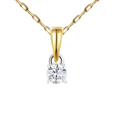 Zawieszka z diamentem laboratoryjnym