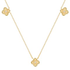 Naszyjnik z diamentami (N12239 Y G)