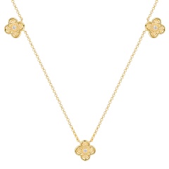 Naszyjnik z diamentami (N12239 Y G)