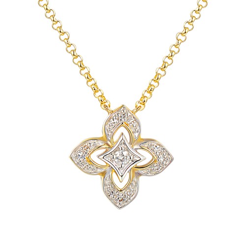 Naszyjnik z diamentami (N12241 Y G)