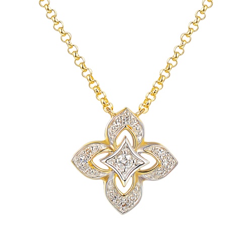 Naszyjnik z diamentami (N12241 Y G)