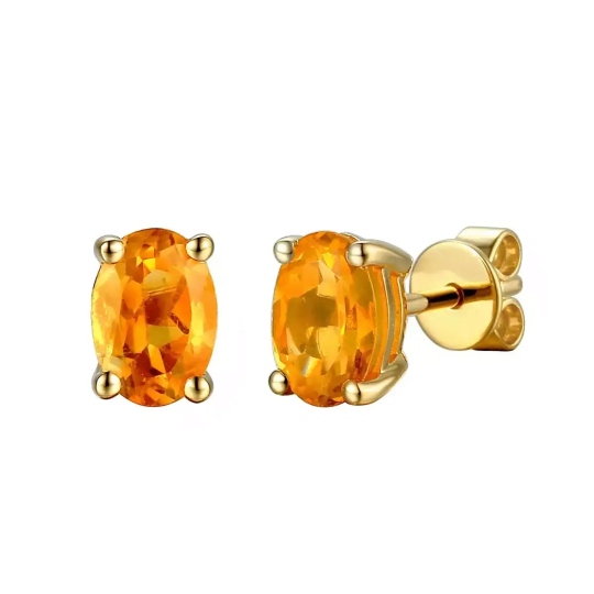 Komplet biżuterii z cytrynami (E43062YCT+P43062YCT)