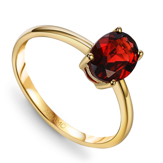 Komplet biżuterii z granatami (E43062YGT+P43062YGT+R43062YGT)