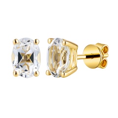 Kolczyki z białymi topazami (E43062 Y S D WT)