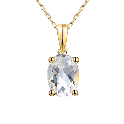 Zawieszka z białym topazem (P43062 Y WT)