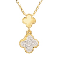 Naszyjnik z diamentami (N12242 Y G)