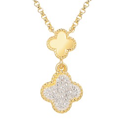 Naszyjnik z diamentami (N12242 Y G) - zdjęcie: 2