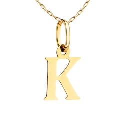 Zawieszka złota - litera K (P00753 Y) - zdjęcie: 2