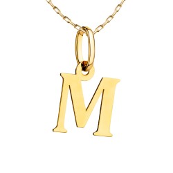 Zawieszka złota - litera M (P00082 Y) - zdjęcie: 2