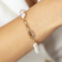 Bransoletka złota z perłami i diamentami (B09872 Y PL) - zdjęcie: 4