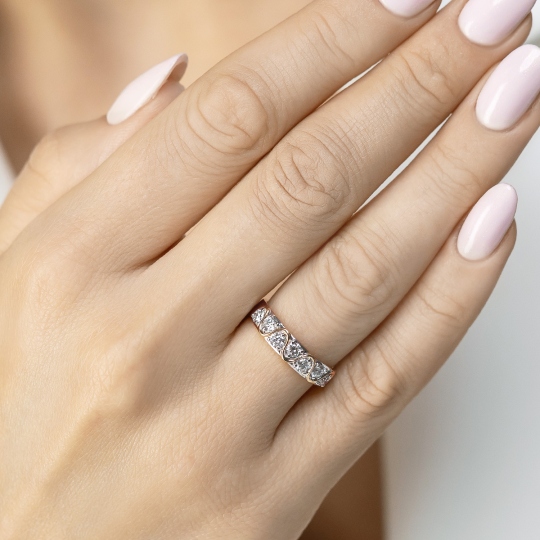 Pierścionek z diamentami laboratoryjnymi (R98878 Y LGD): 14