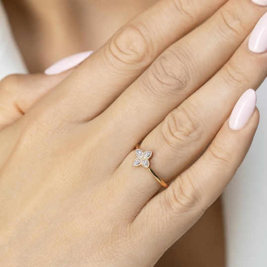 Pierścionek z diamentami (R98895 Y): 13