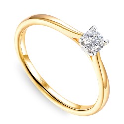 Pierścionek z diamentem laboratoryjnym (R65478 0,20ct YW LGD): 10 - zdjęcie: 2