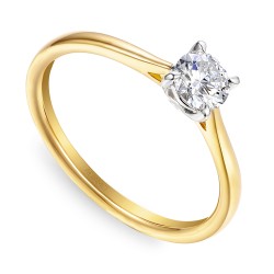 Pierścionek z diamentem laboratoryjnym (R65478 0,40ct YW LGD): 10 - zdjęcie: 2