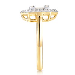 Pierścionek z szafirami laboratoryjnymi (R98892 Y LGSA): 10 - zdjęcie: 5