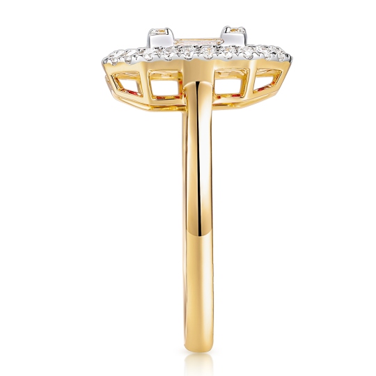 Pierścionek z rubinami laboratoryjnymi (R98892 Y LGRU): 15