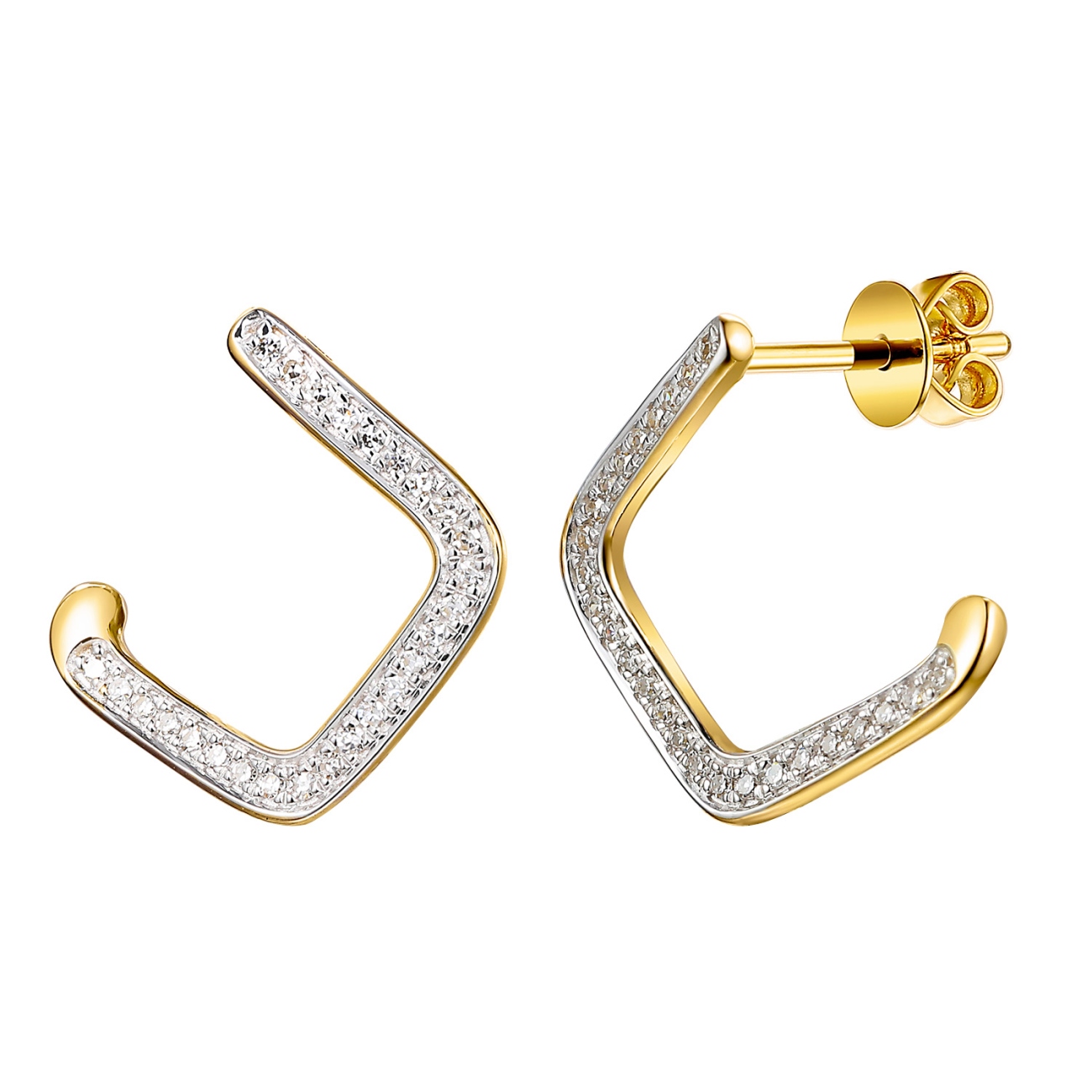 Kolczyki z diamentami (E98888 Y S)