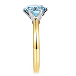 Pierścionek z niebieskim diamentem laboratoryjnym (R58829 2,20ct YW LGDB): 15 - zdjęcie: 5