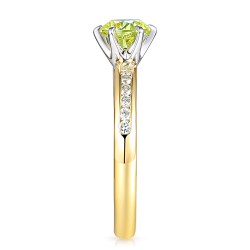 Pierścionek z żółtym diamentem laboratoryjnym (R58831 1,00ct YW LGDY): 15 - zdjęcie: 5