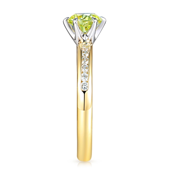 Pierścionek z żółtym diamentem laboratoryjnym (R58831 1,00ct YW LGDY): 10