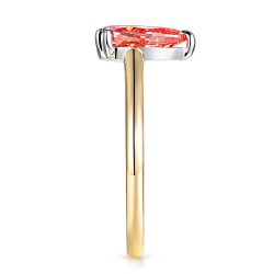 Pierścionek z różowym diamentem laboratoryjnym (R96123 1,88ct YW LGDP): 10 - zdjęcie: 5