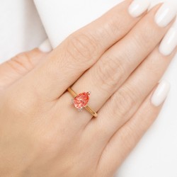 Pierścionek z różowym diamentem laboratoryjnym (R96123 1,88ct YW LGDP): 10 - zdjęcie: 3