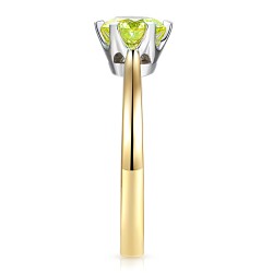 Pierścionek z żółtym diamentem laboratoryjnym (R39803 1,08ct YW LGDY): 15 - zdjęcie: 4