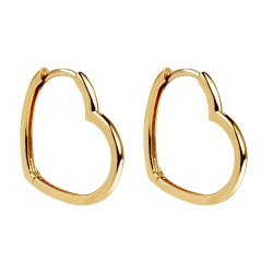 Kolczyki złote serca (E77780 Y) - zdjęcie: 2