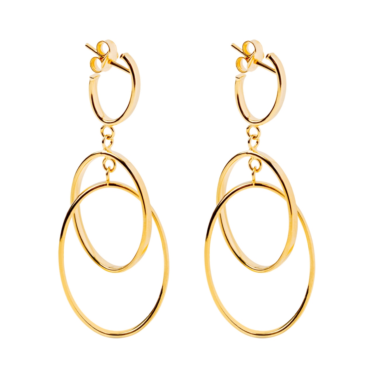 Kolczyki złote wiszące (E00832 Y S)