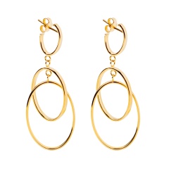 Kolczyki złote wiszące (E00832 Y S)