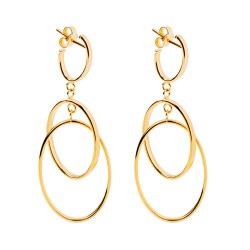 Kolczyki złote wiszące (E00832 Y S) - zdjęcie: 2