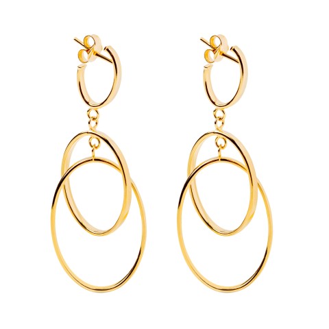 Kolczyki złote wiszące (E00832 Y S)