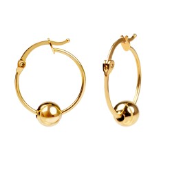 Kolczyki złote koła (E00831 Y) - zdjęcie: 2