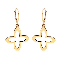 Kolczyki złote koniczynki (E77778 Y P) - zdjęcie: 2